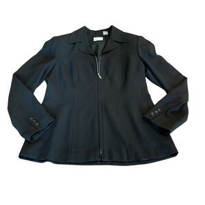 Preview Collection Zip Front Blazer Jacket Black 10
